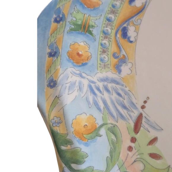 Raphael by Faiencerie De Gien Handled Cake Plate DISCONTINUED DAMAGED - Picture 4 of 8